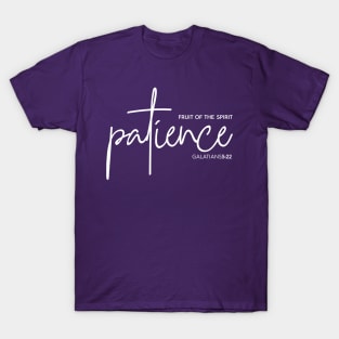 Patience Fruit of the Spirit Christian T-Shirt, T-Shirt, Faith-based Apparel, Women's, Men's, Unisex, Hoodies, Sweatshirts T-Shirt